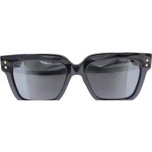 Gucci Unisex Square Black Sunglasses Gray Lens GG1084S 001 54