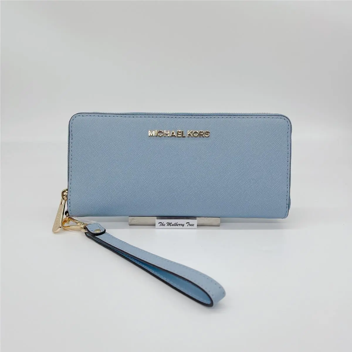 Michael Kors Jet Set Continental Travel Clutch Strap Wallet Large Leather