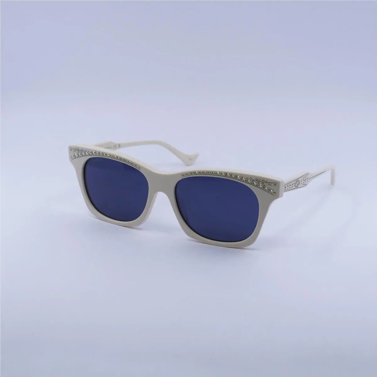 Gucci GG1299S 004 Ivory with Stones/blue 55-16-140 Sunglasses