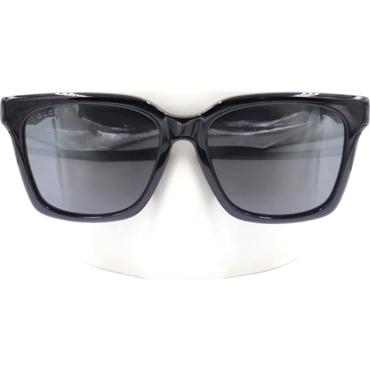 Gucci Square Black Gray Polarized Black Sunglasses GG1175S 001 56
