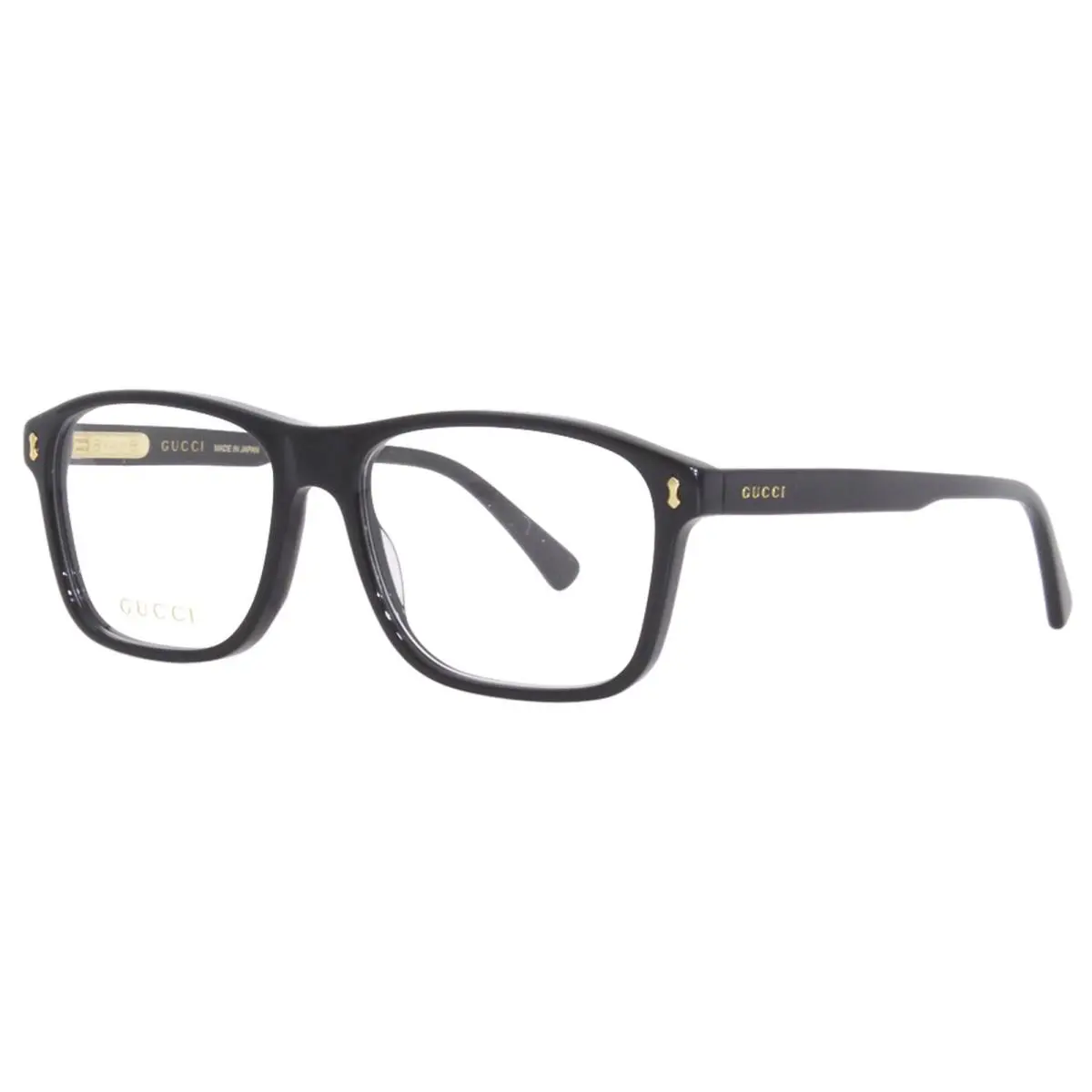 Gucci GG1045O 001 Eyeglasses Men`s Black Full Rim Rectangle Shape 56-mm