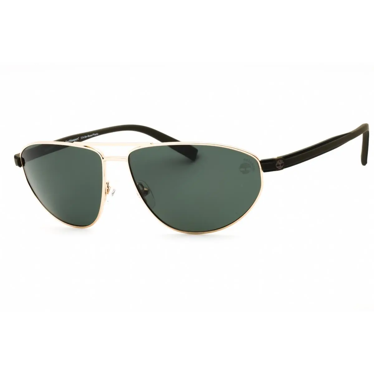 TB9324 32R Sunglasses Gold Frame Green Polarized Lenses 62mm by Timberland