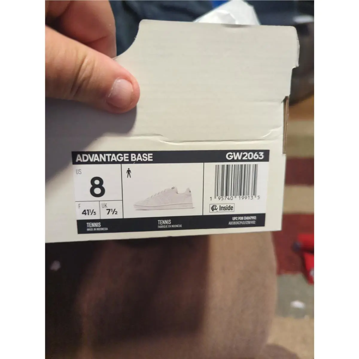 Adidas shoes - adidas Advantage - Advantage - GW2063 - Cloud White / Cloud White / Green 0