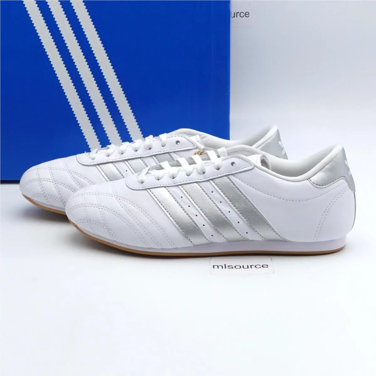 Size 9 Women`s Adidas Originals Taekwondo Lace Leather Sneakers JS1192 White