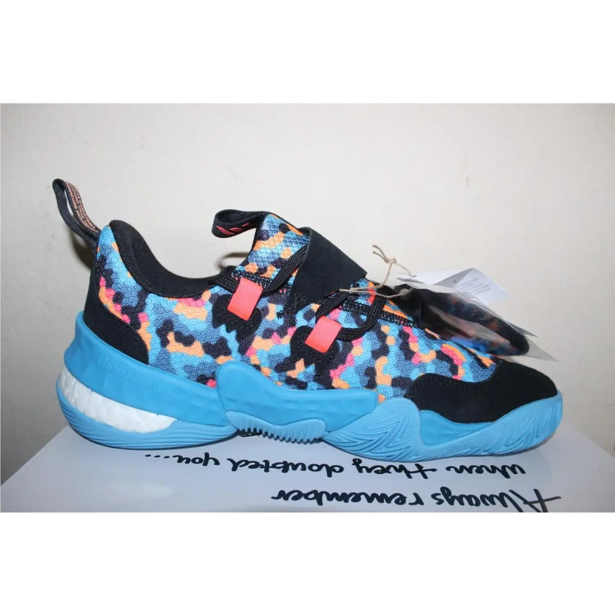 Adidas shoes - adidas Trae Young 1 - Trae Young - GY0289 - Core Black / Core Black / Sky Rush (UPC: 195734065521) 5