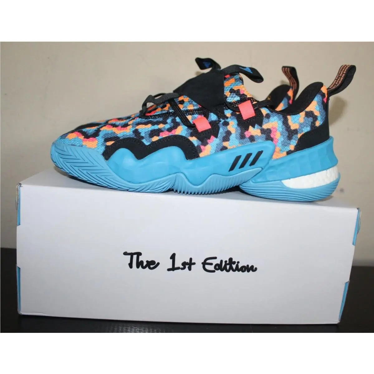 Adidas shoes - adidas Trae Young 1 - Trae Young - GY0289 - Core Black / Core Black / Sky Rush (UPC: 195734065521) 1