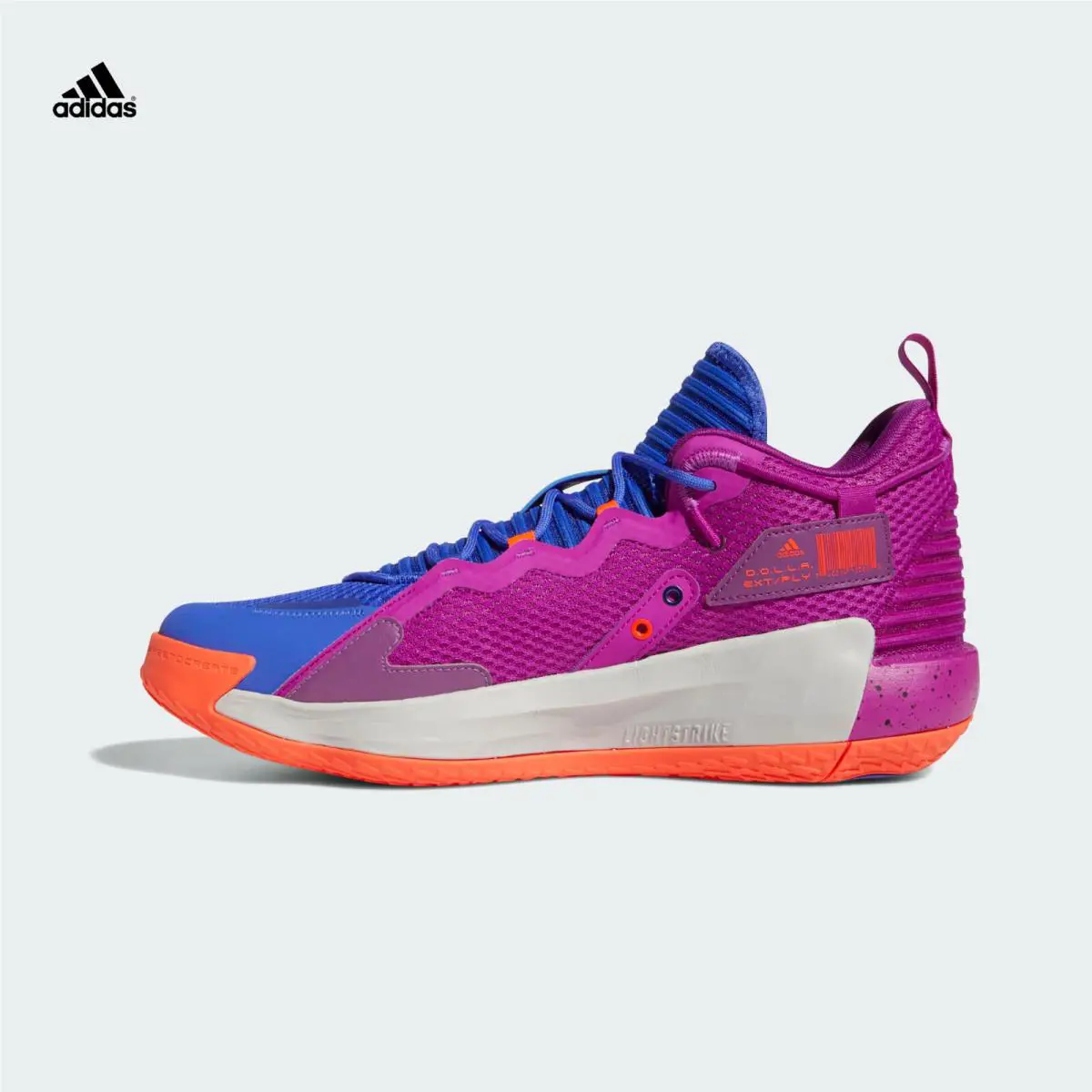 Adidas shoes - Adidas Dame 7 EXTPLY - Dame EXTPLY - H69013 - Sonic Fuchsia / Solar Red / Sonic Ink (UPC: 194828079284) 2