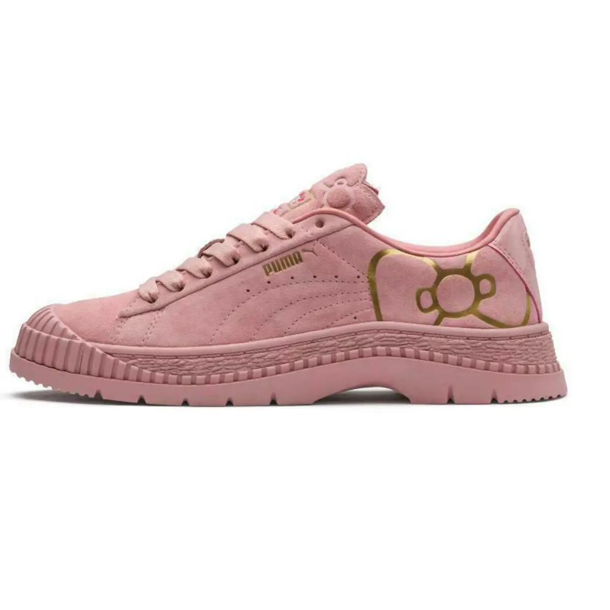 Puma x Hello Kitty Utility Women`s Sneakers Pink Gold 372974-01 - Pink
