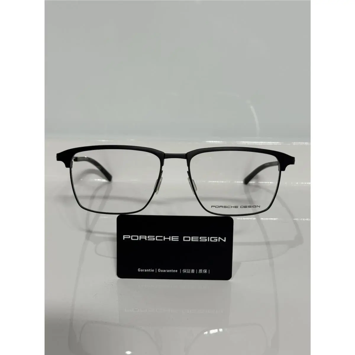 Porsche Design P8274 D Gunmetal Titanium Semi-rimless Eyeglasses 56mm