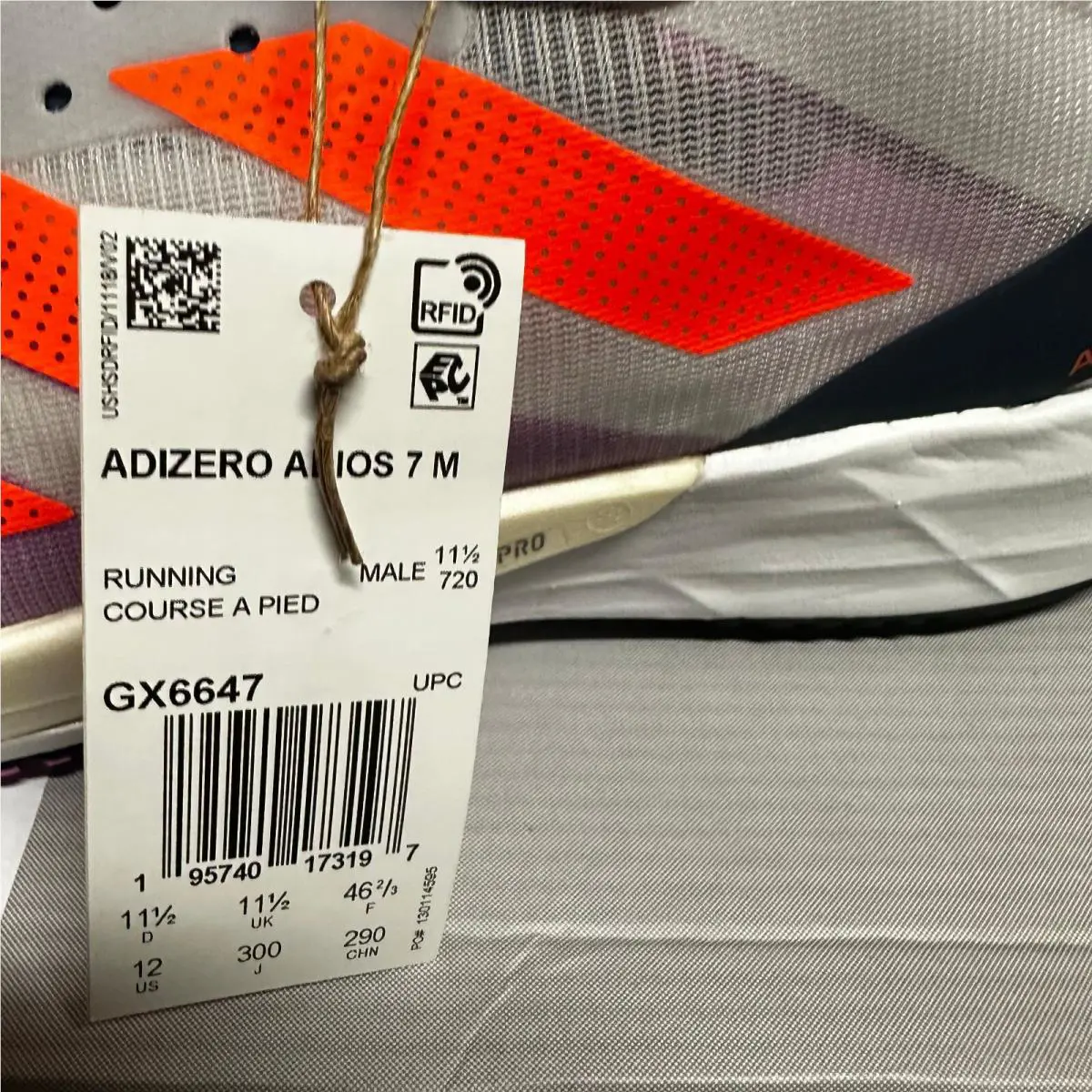 Adidas shoes - Adizero Adios 7 - Adizero Adios - GX6647 - Multicolor (UPC: 195740173197) 3
