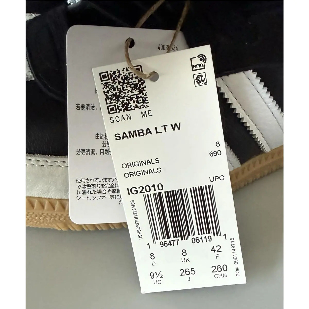 Adidas shoes - adidas Samba - Samba - IG2010 - Black White (UPC: 0196477061191) 4