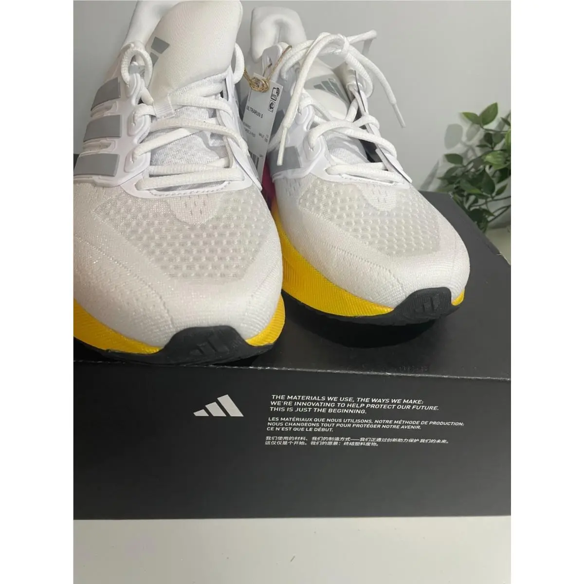 Adidas shoes - adidas Running - Running - Adidas UltraRun - Whithe Pink Yellow 15