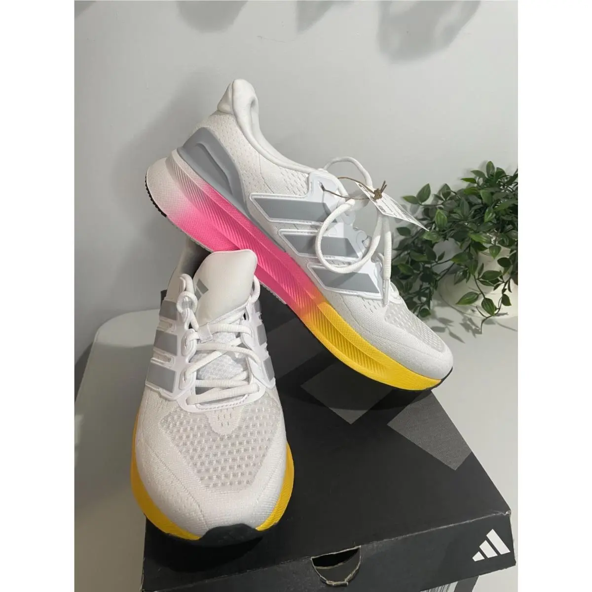 Adidas shoes - adidas Running - Running - Adidas UltraRun - Whithe Pink Yellow 2