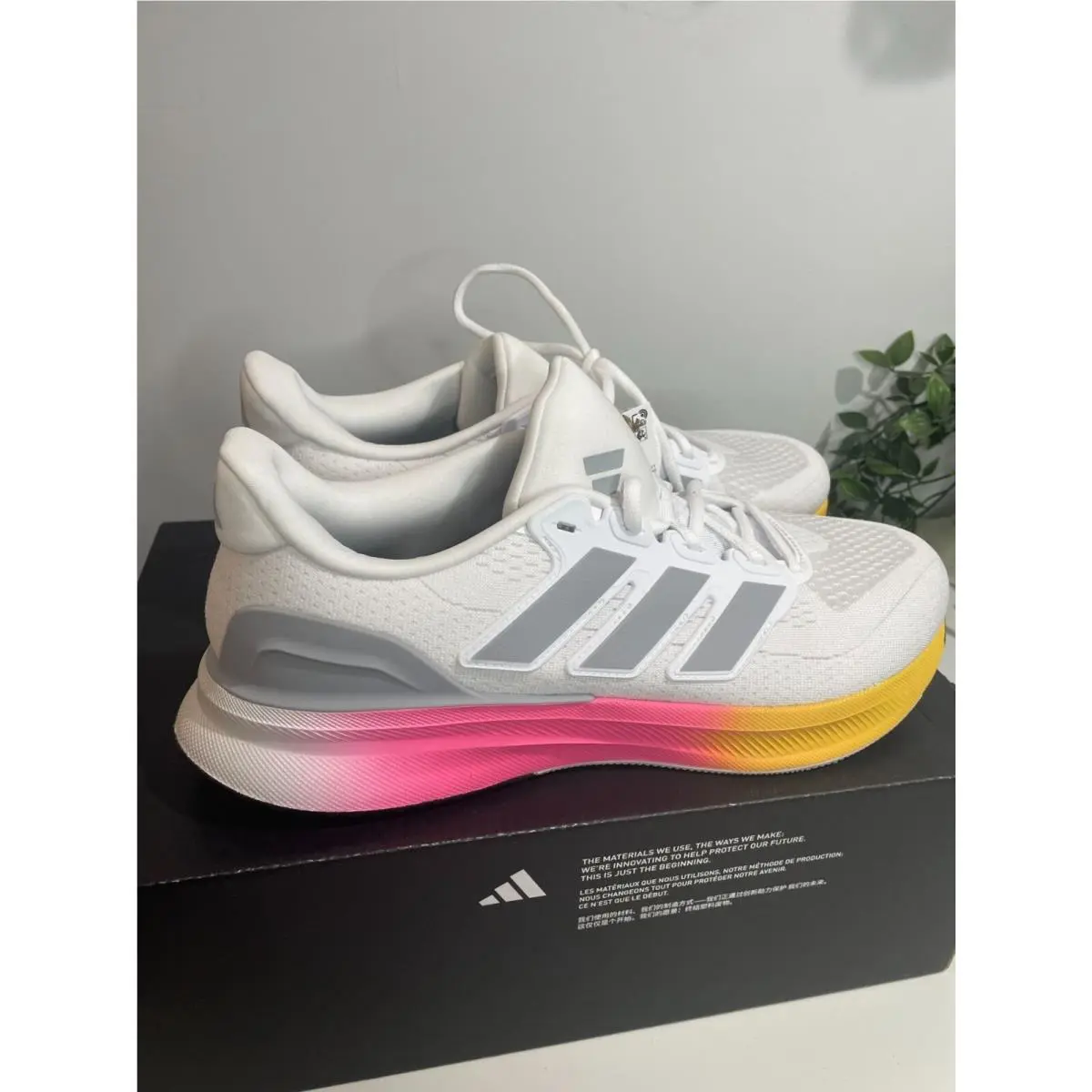 Adidas shoes - adidas Running - Running - Adidas UltraRun - Whithe Pink Yellow 4