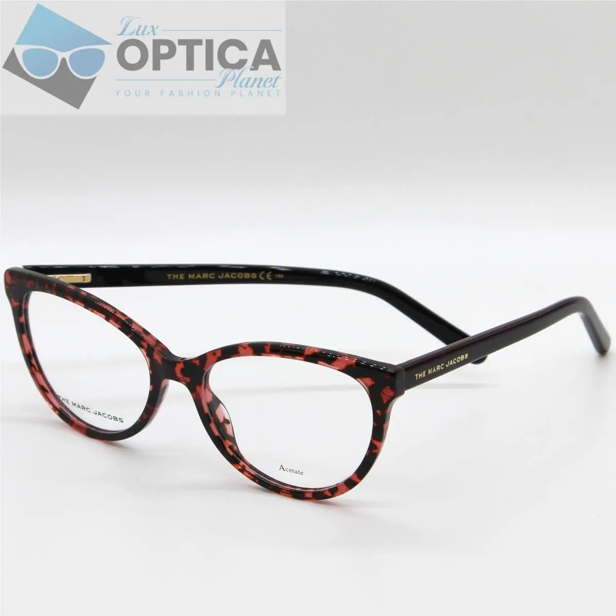 Marc Jacobs Marc 463 0UC Unisex Black Red Frame Clear Lenses Eyeglasses 53mm