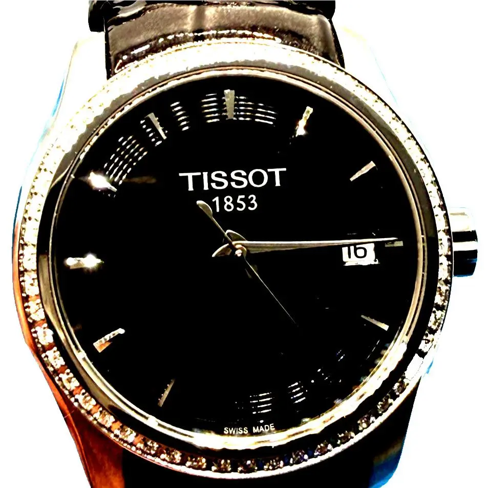 Couturier T0352106605100 Womens Diamond Bezel Watch W/box Papers by Tissot
