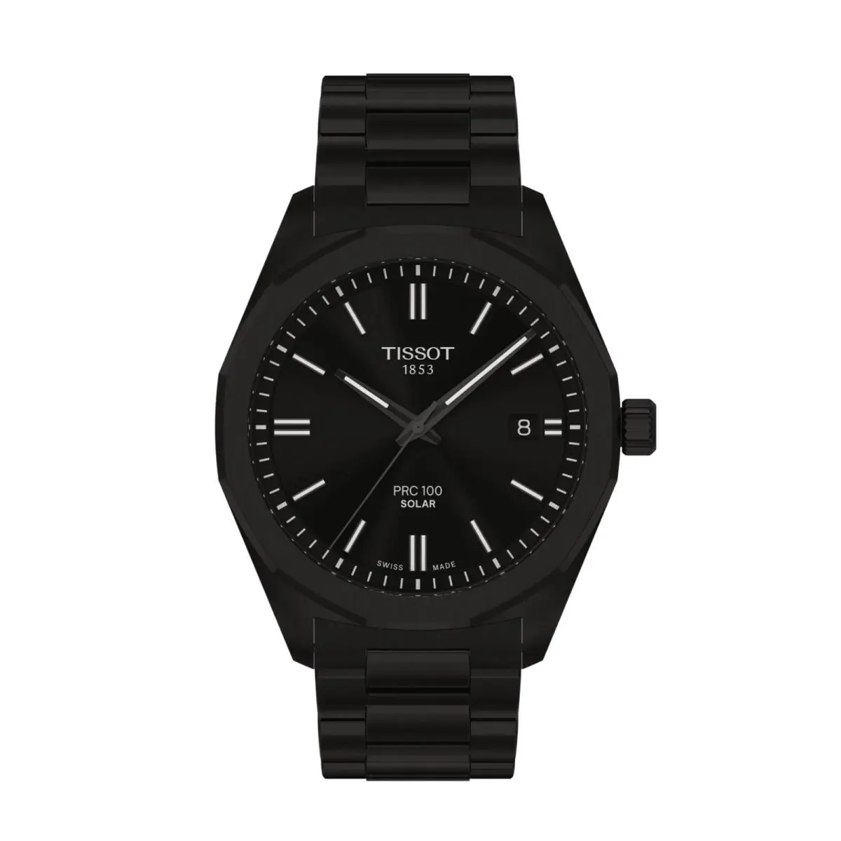 Tissot Prc 100 T151.422.33.051.00 Black Pvd Steel 39 mm Solar Wrist Watch