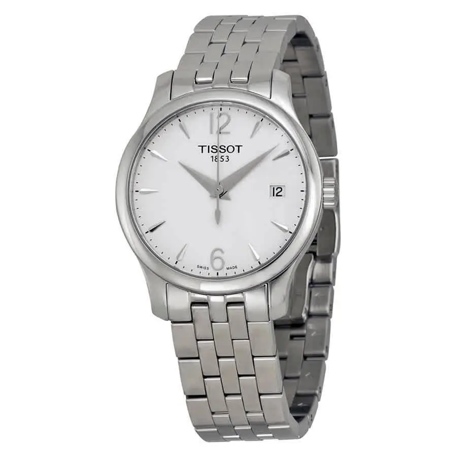Tradition Silver Dial Ladies Watch T0632101103700 by Tissot