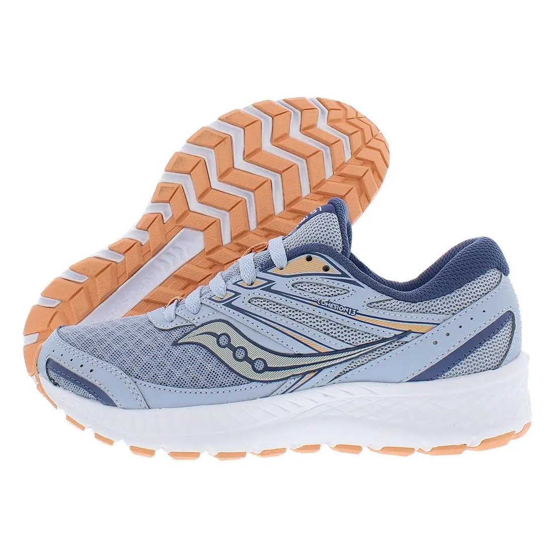 Size 7.5 M Saucony Women’s Cohesion 13 Running Shoes Blue Most Melon Medium