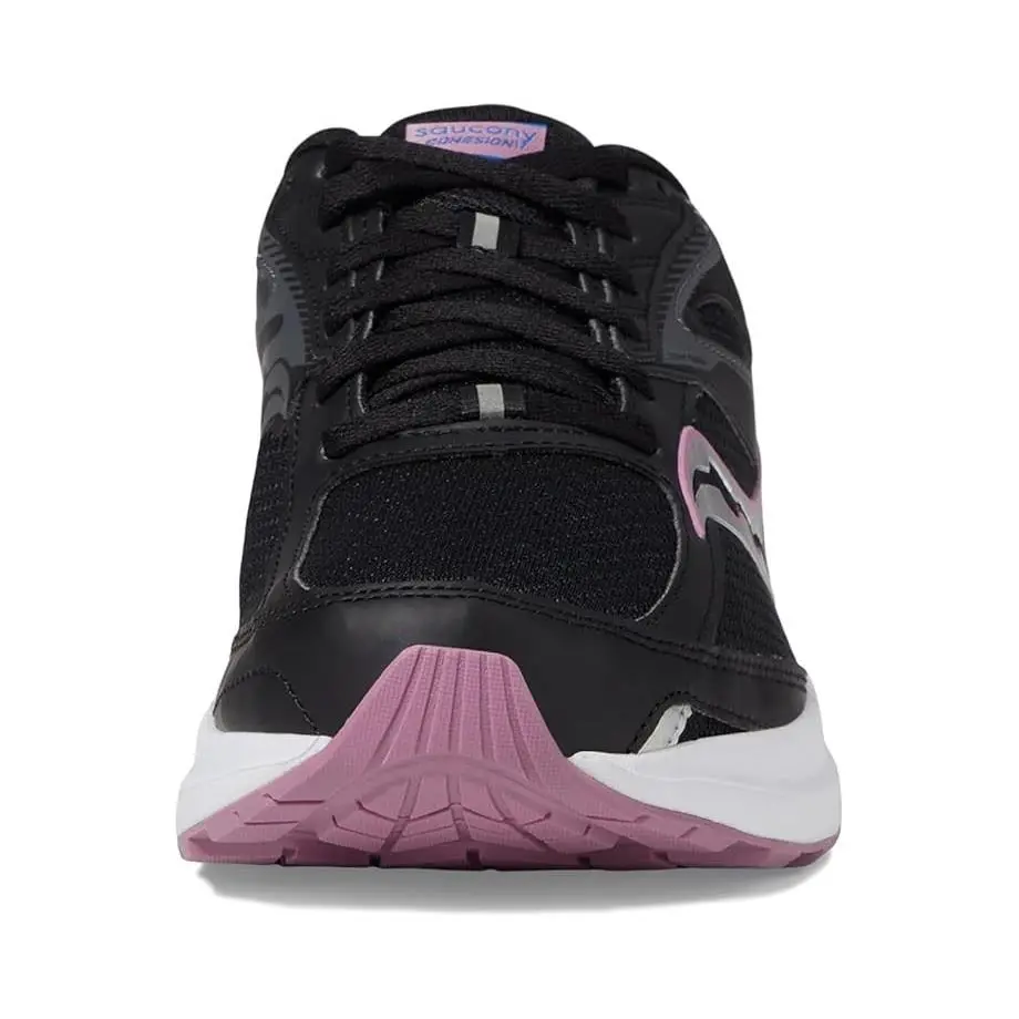Saucony shoes - Saucony® Women`s 10 B Cohesion 17 Running Shoes in Black/Orchid - S10943-100 - Black 1