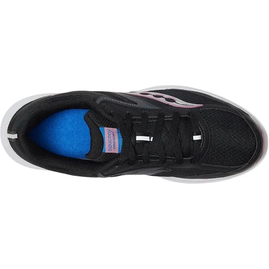 Saucony shoes - Saucony® Women`s 10 B Cohesion 17 Running Shoes in Black/Orchid - S10943-100 - Black 3