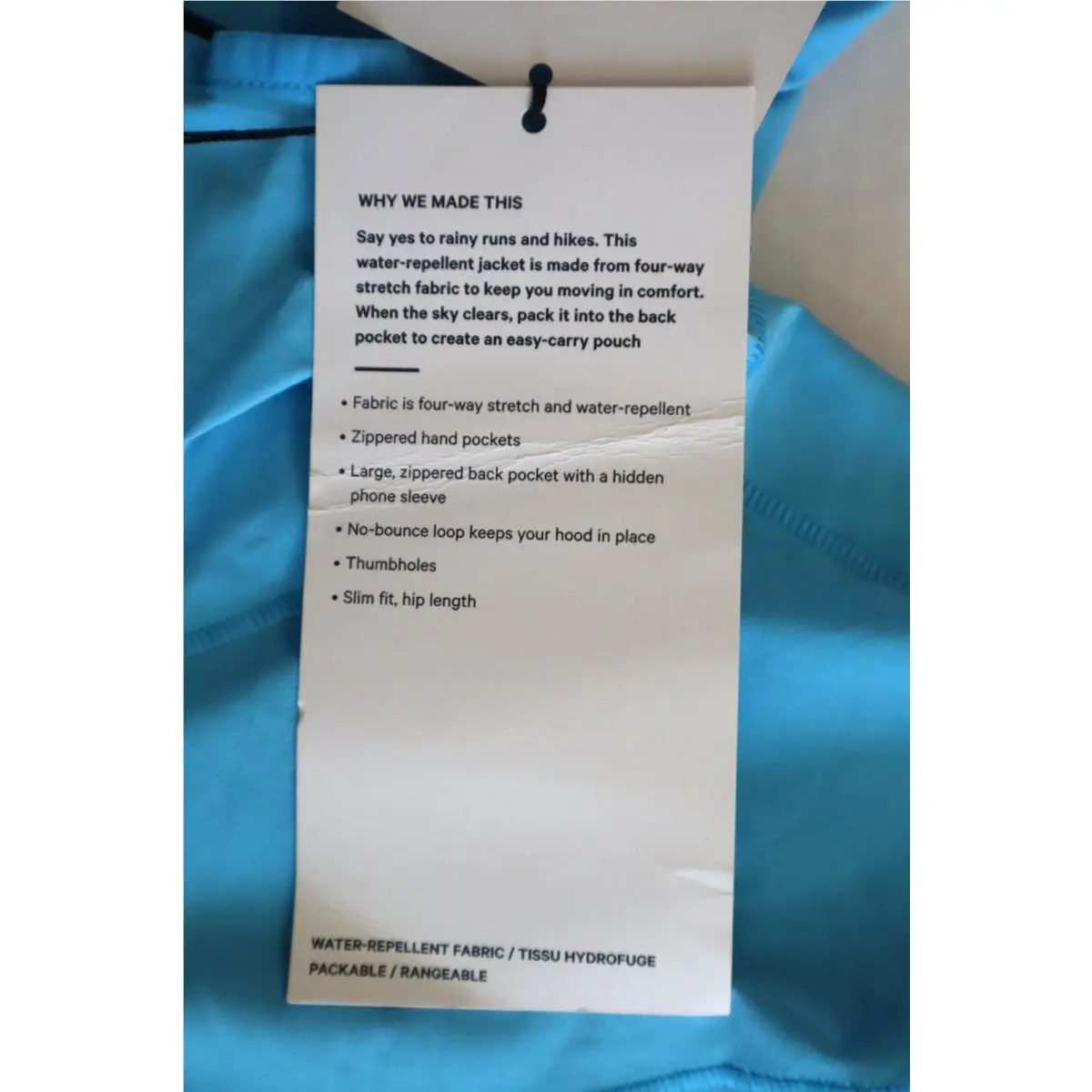 Lululemon clothing - Mist Over Windbreaker - Mist Over Windbreaker - LW4BSRS - Blue 3