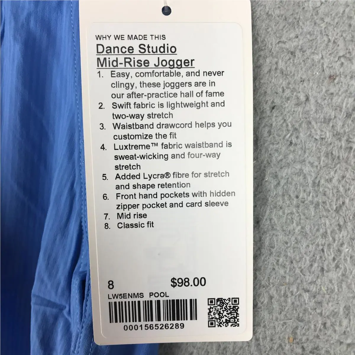 Lululemon clothing - Blue 2