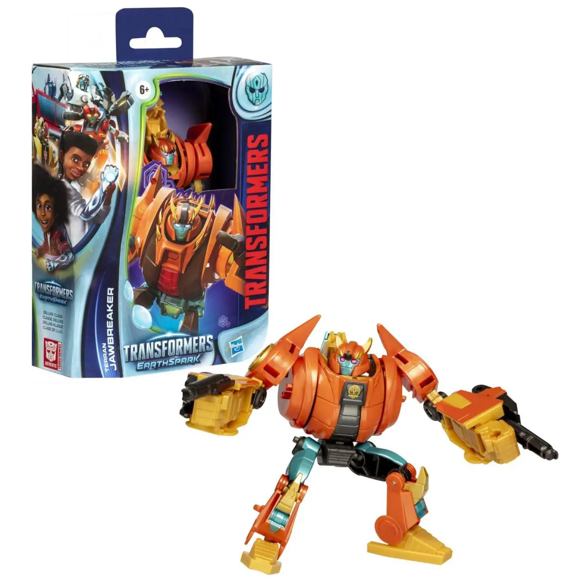 Transformers Earthspark 2 in 1 Terran Jawbreaker Action Figure Robot Dinosaur