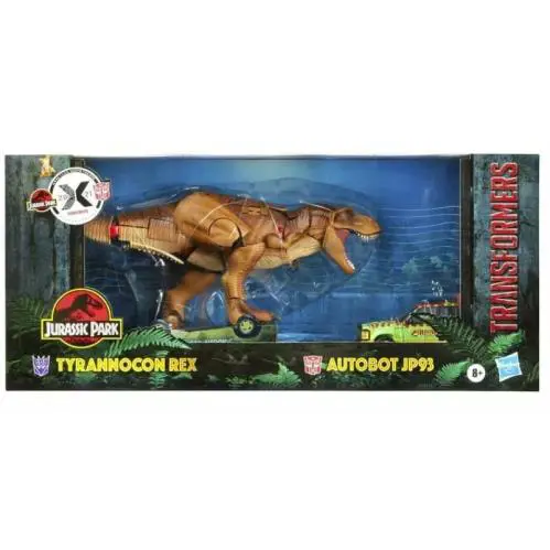 Transformers Jurassic Park Tyrannocon Rex Autobot JP93 Figure Set - Brown