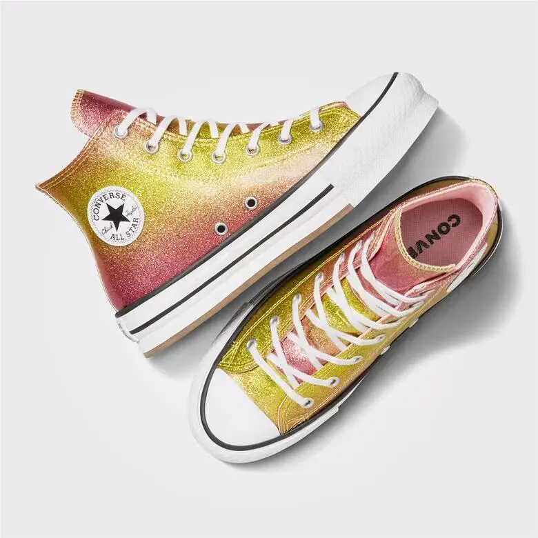 Converse shoes - Converse Chuck Taylor All Star Lift - Citrus Glitz - A07404C 3