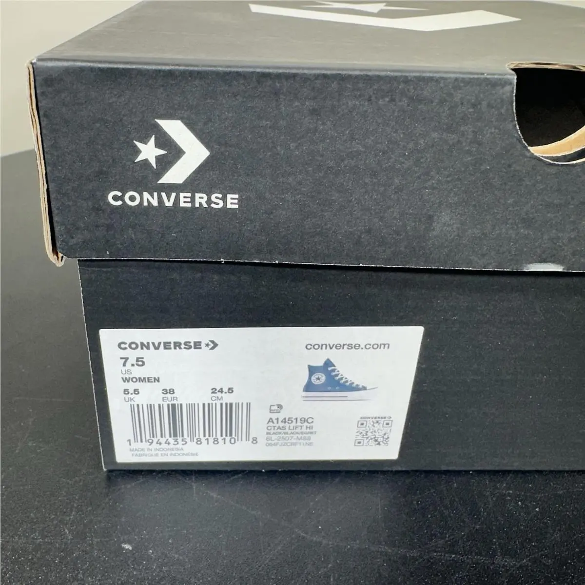 Converse shoes - Converse Chuck Taylor All-Star Lift Platform - A13384C - Black 8