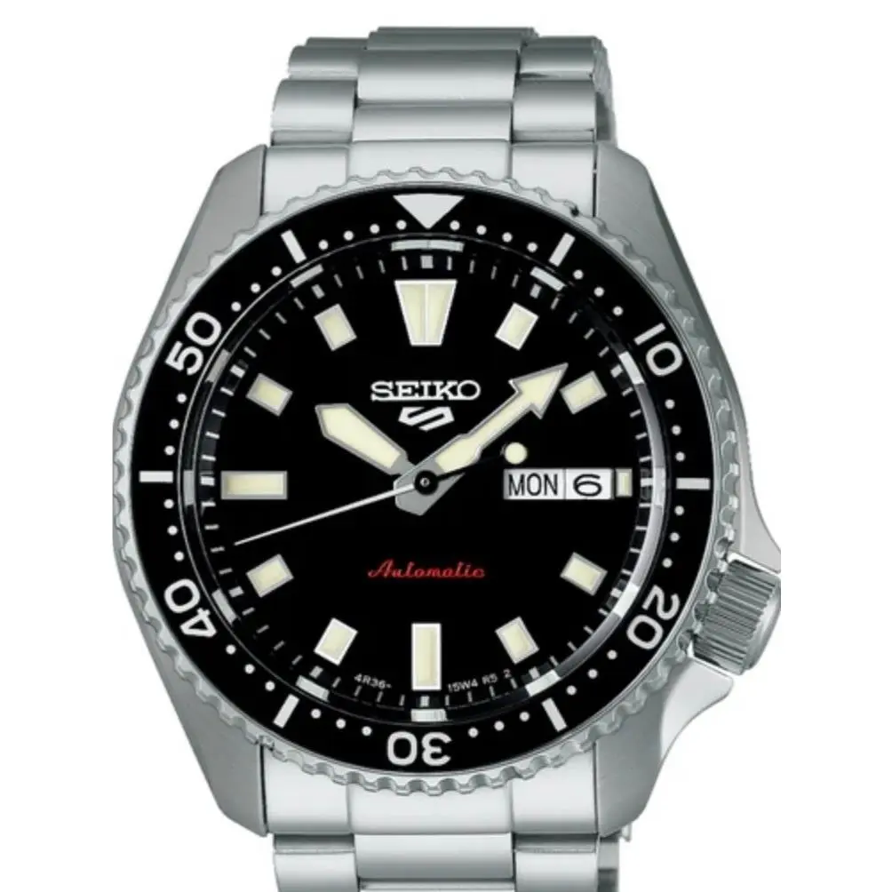 5 Sports Automatic SRPL85 Black Dial Day/date Stainless Steel Men’s Watch by Seiko