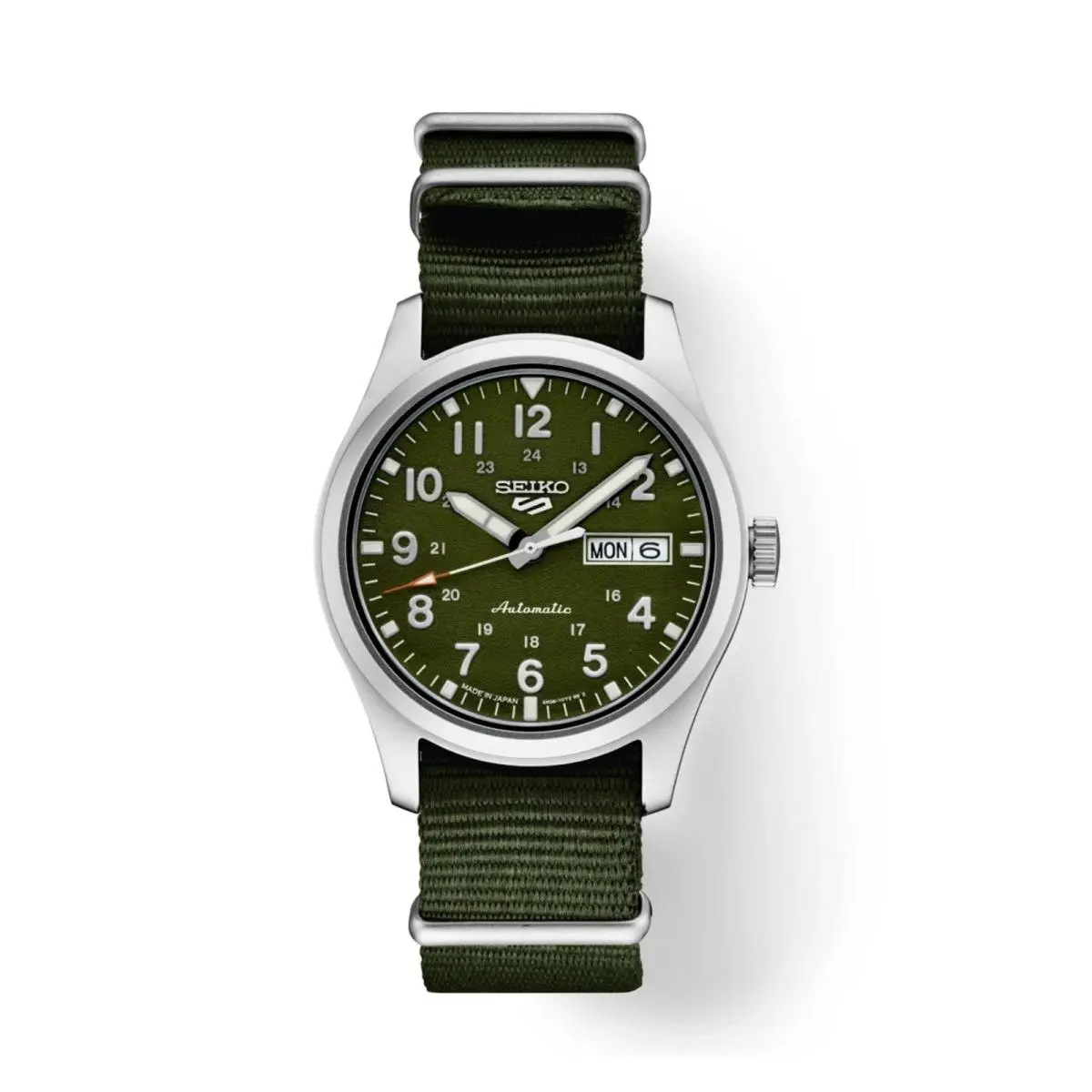 Seiko Men`s 5 Sport Automatic Nylon Strap Watch SRPG33J1
