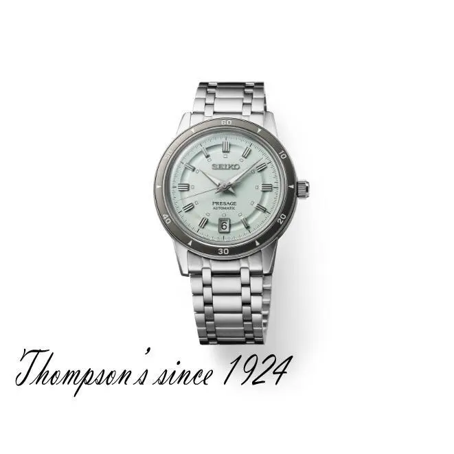 Seiko Presage Style60`s SRPL71 Green Dial - Green, Dial: Green, Band: Silver