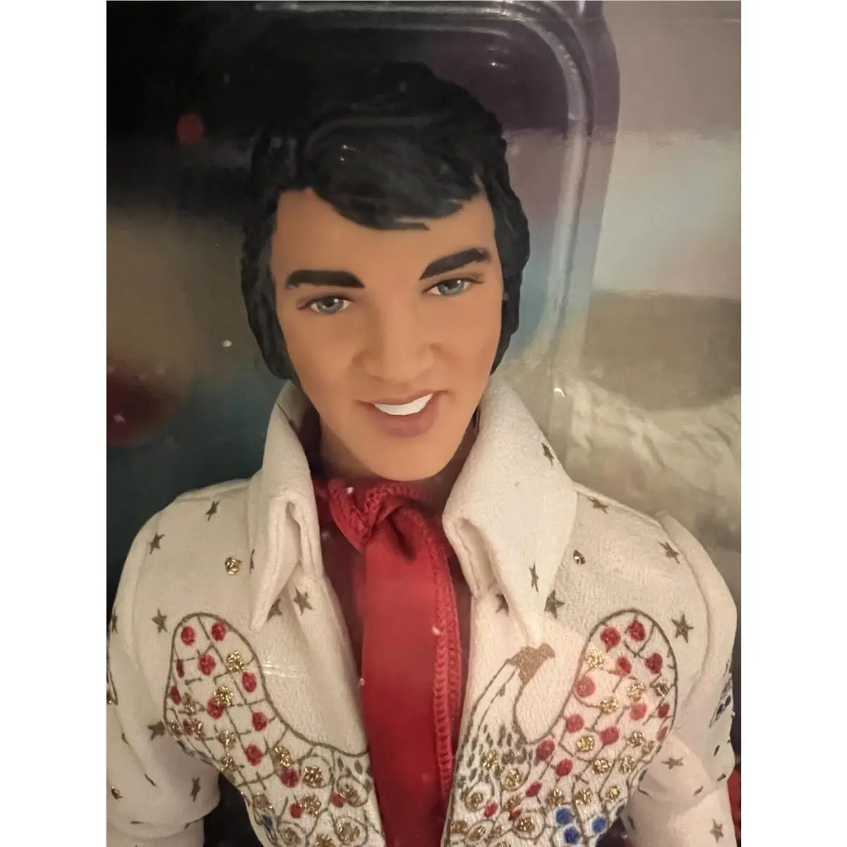 Mattel Barbie Elvis Presley White Eagle Jumpsuit Timeless Treasures Doll 2000