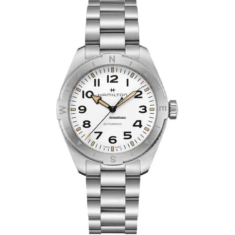 Hamilton Khaki Field 41mm White Dial Steel Men`s Watch H70315110