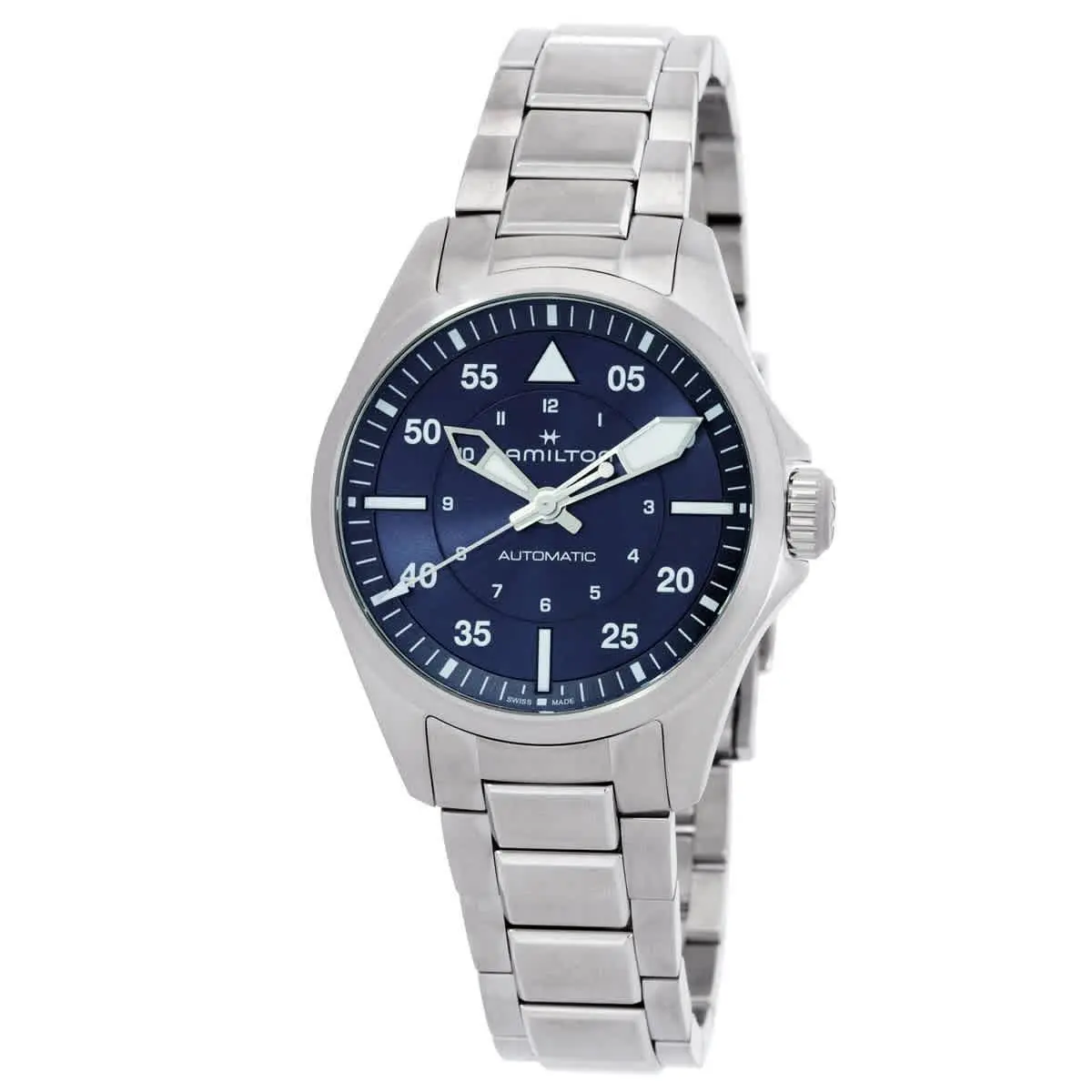 Khaki Aviation Pilot Automatic Blue Dial Watch H76215140 by Hamilton