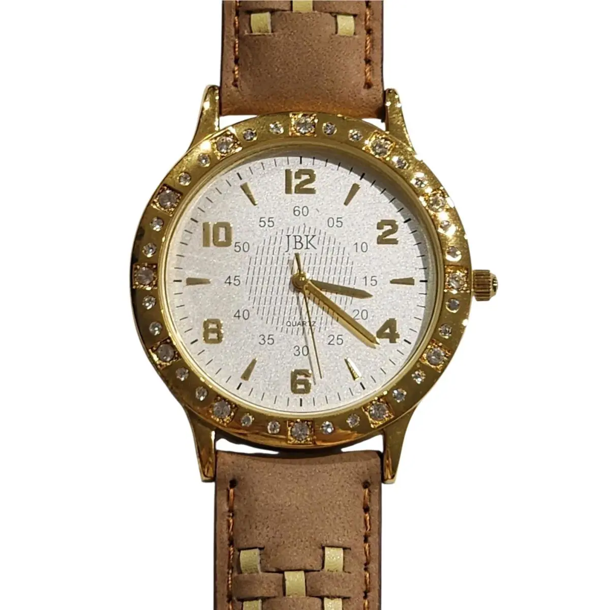Jbk Camrose and Kross Seiko Watch Japan Ladies Gold Brown Band As Is