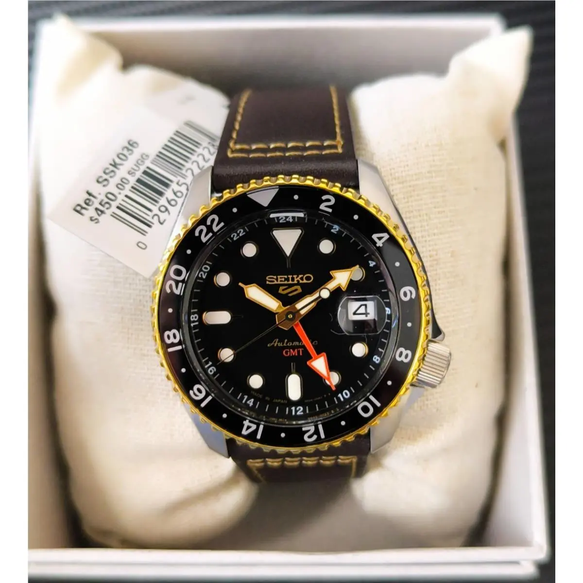 Seiko 5 Sports Skx Sports Style Gmt Black Dial Japan SSK036-MINT - Black