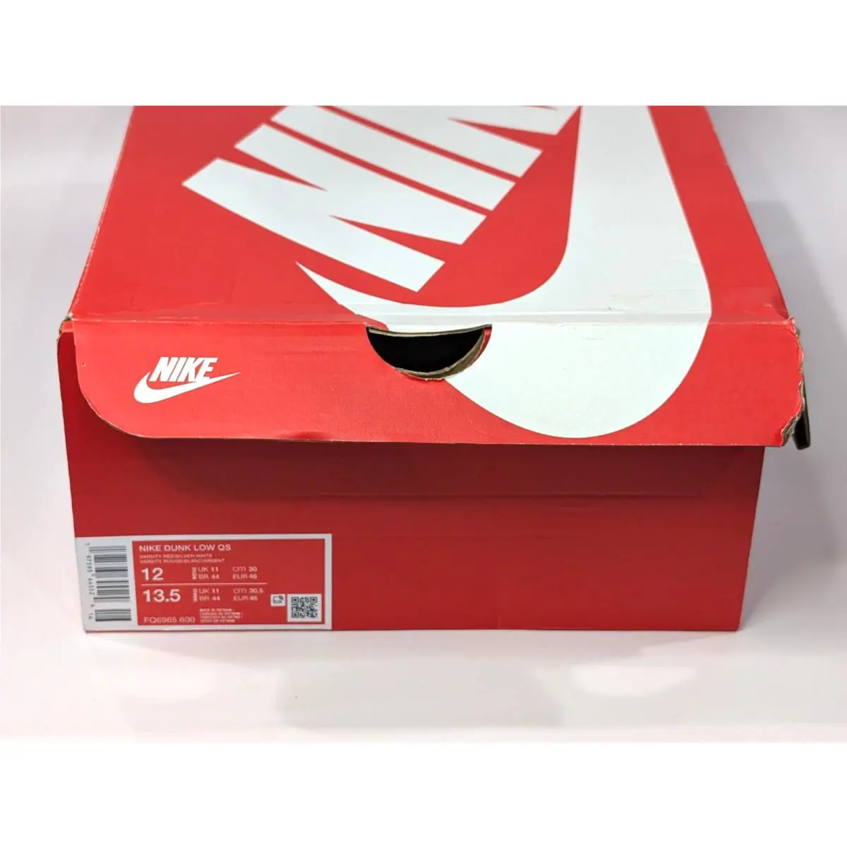 Nike shoes - Nike Dunk Low QS - Dunk Low - FQ6965-600 - Varsity Red/Silver/White 8
