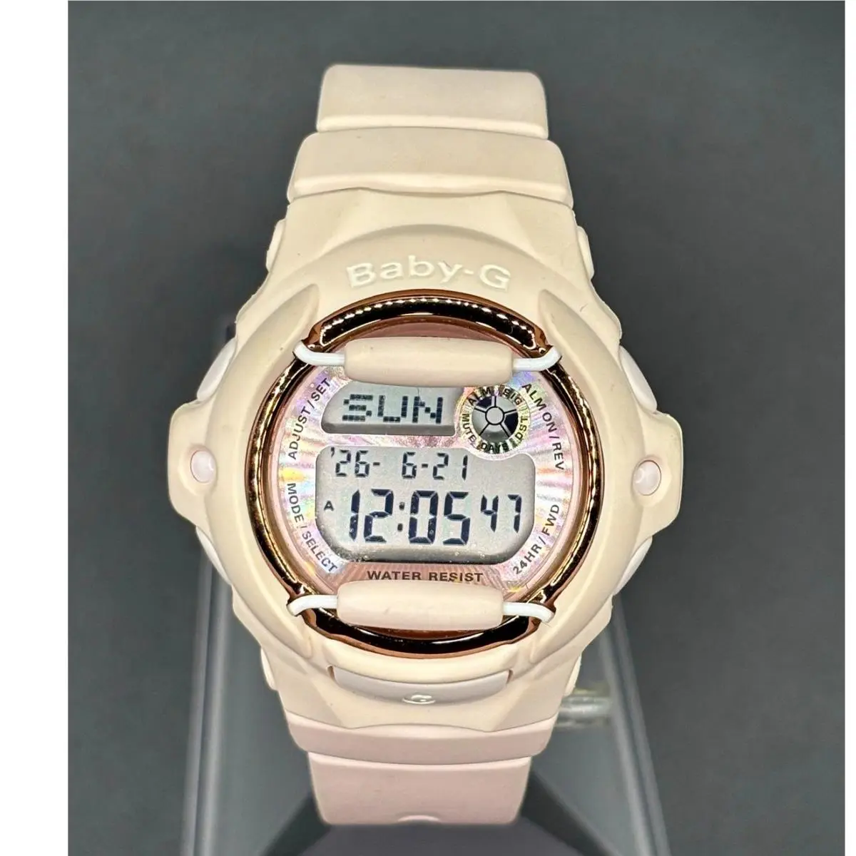 Casio Baby-g BG169G-4 Pink Champagne Gold Digital Women`s Watch