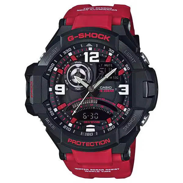 Casio G-shock GA-1000-4B Digital-analog Watch Master OF G-air Gravitymaster - Dial: Black