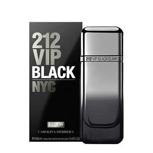 212 Vip Black Elixir By Carolina Herrera 3.4 Oz. Edp Men