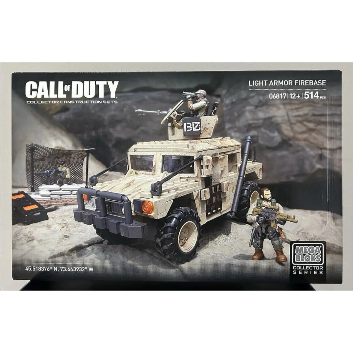 Mega Bloks Call of Duty Light Armor Firebase Building Set 06817 Retired Set