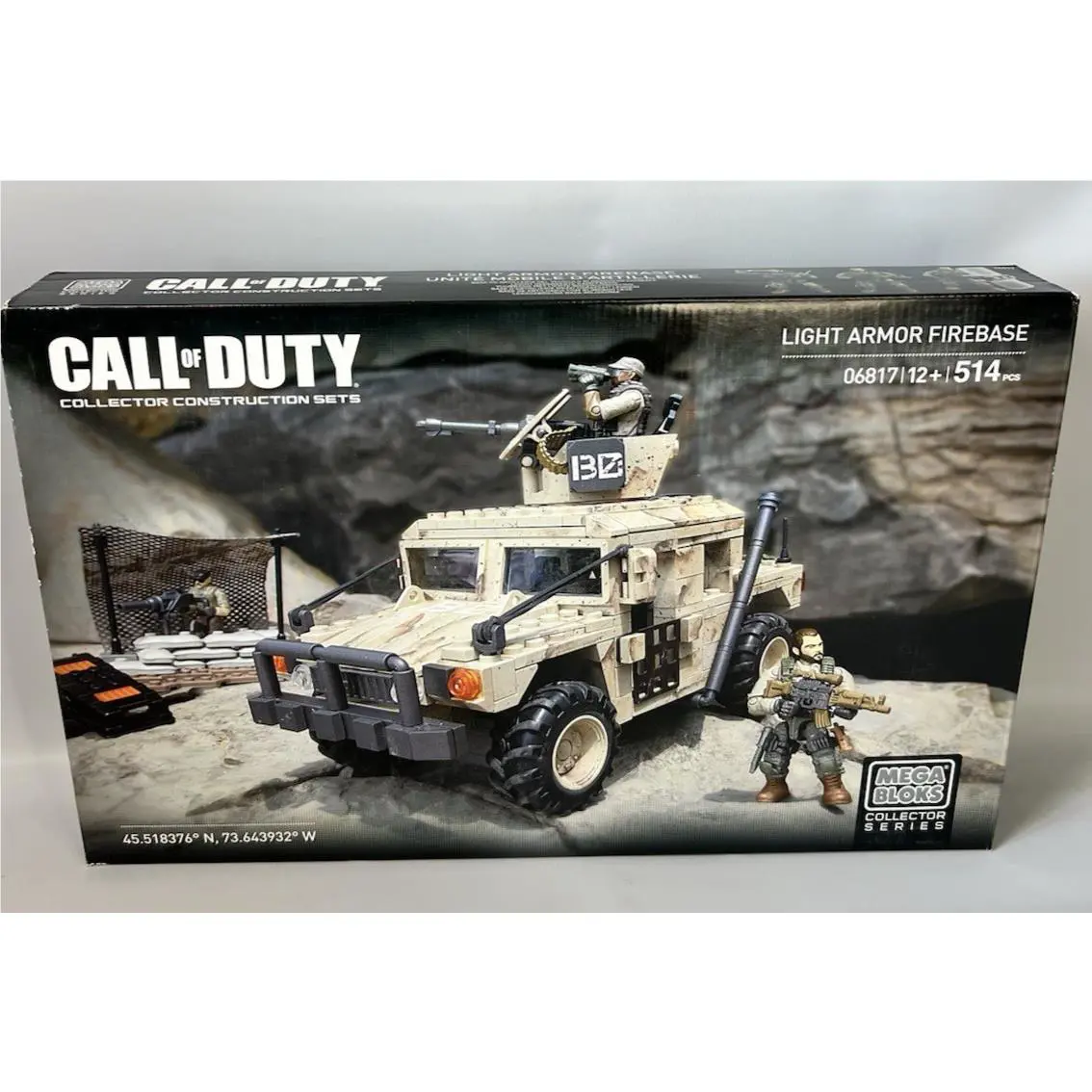 Mega Bloks Collectors Series Call of Duty Light Armor Firebase 514 Pcs