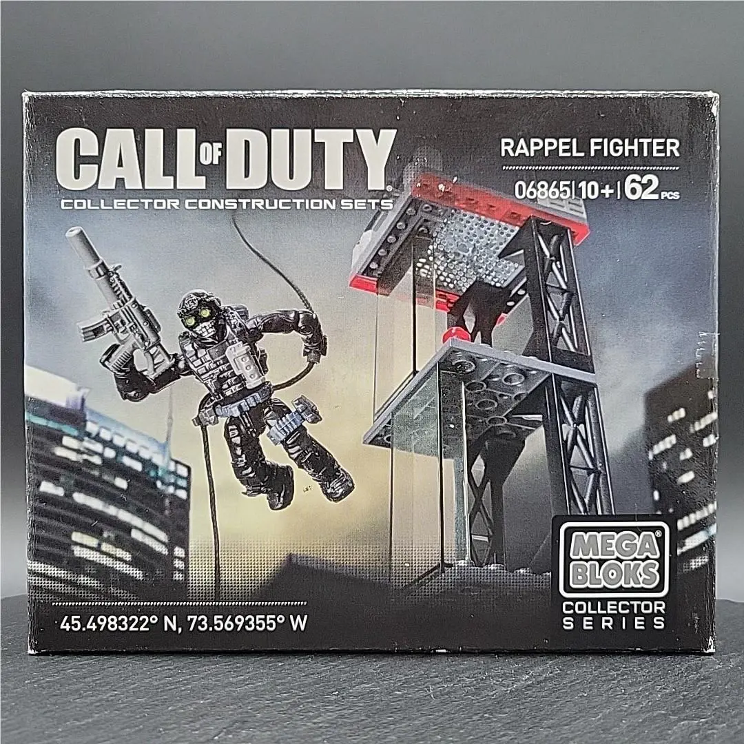 Mega Bloks Call Of Duty Rappel Fighter 62 Pcs Rare 06865 Ghost
