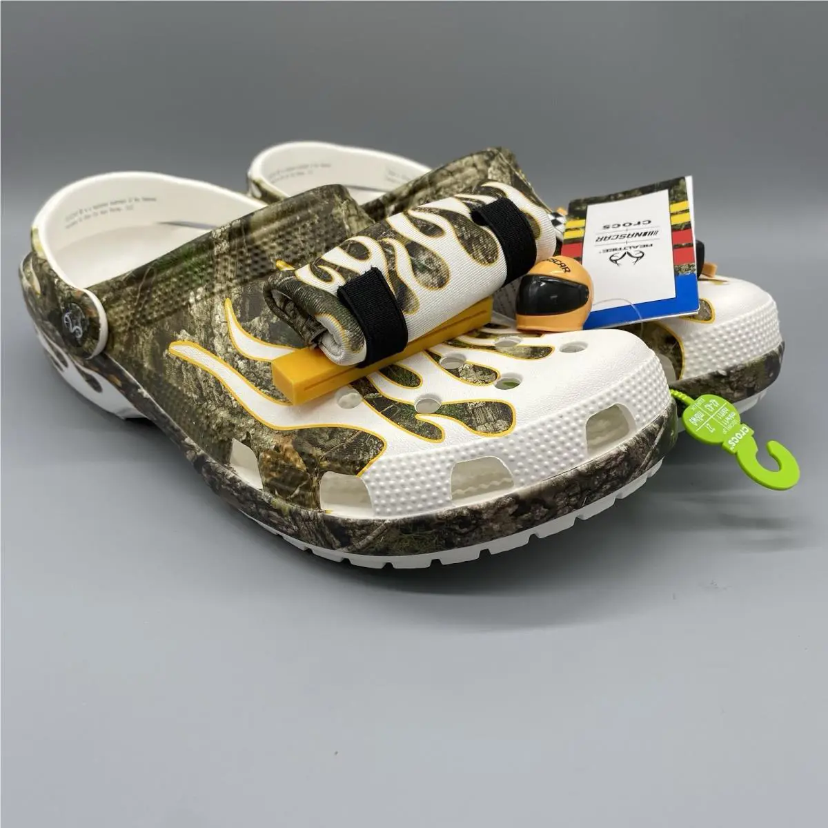 Crocs x Nascar Realtree Classic Clog Mens US 9 Womens US 11 Jibbitz