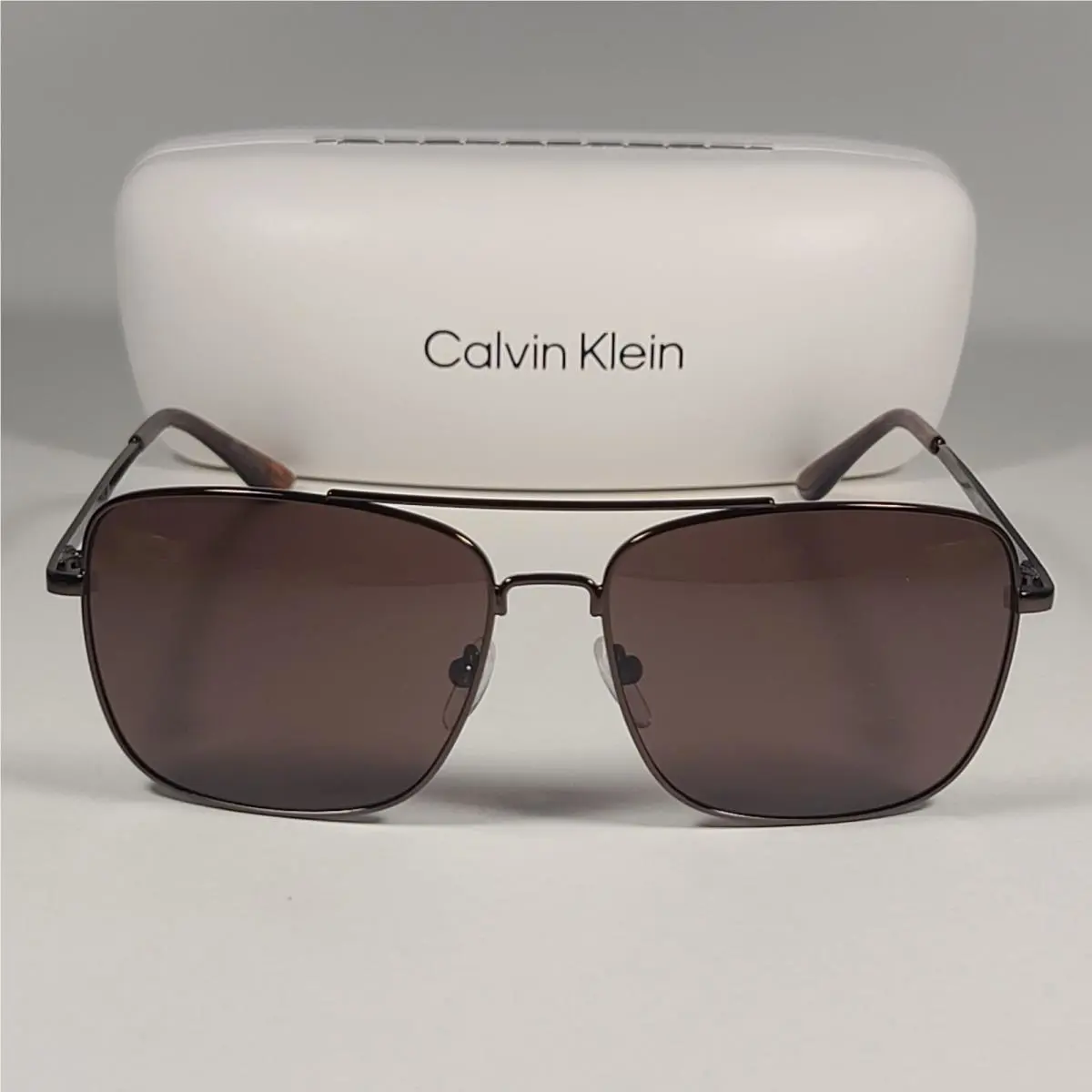 Calvin Klein Navigator Sunglasses CK19136S 200 Brown Frame Brown Lens 57mm