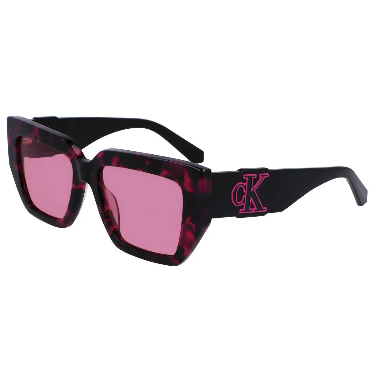 Jeans Women`s Sunglasses Pink Havana Full Rim Frame CKJ23608S 234 by Calvin Klein