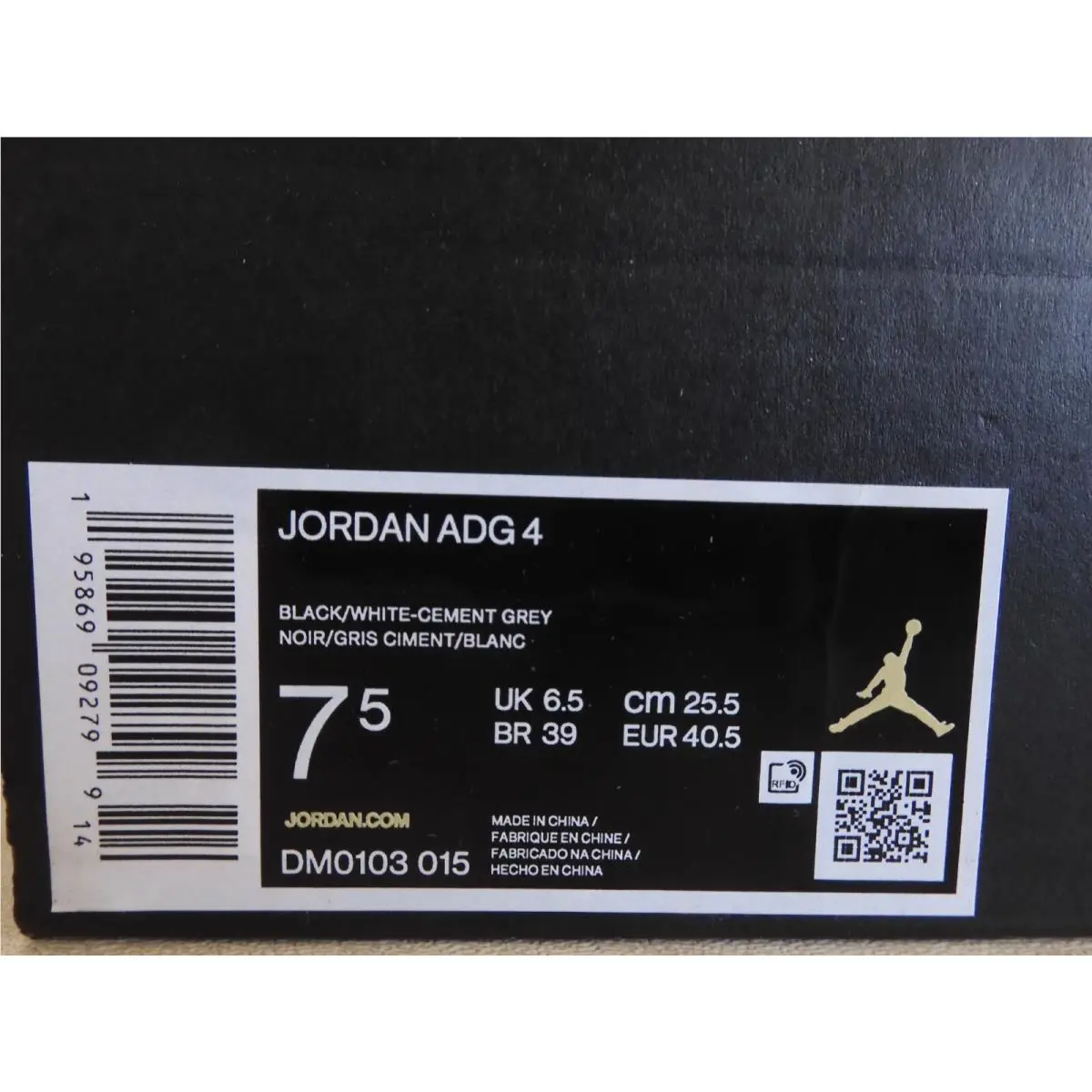 Nike shoes - Jordan ADG 4 - ADG - Black (UPC: 195869092799) 3